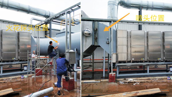 工業布袋除塵器滅火系統