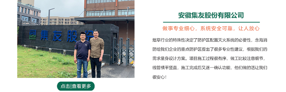 安徽集友股份管網七氟丙烷滅火系統