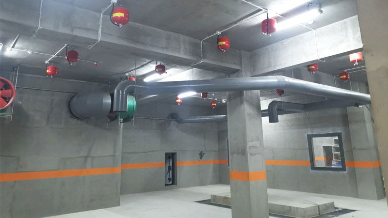 柴油發電機房懸掛式超細干粉滅火裝置