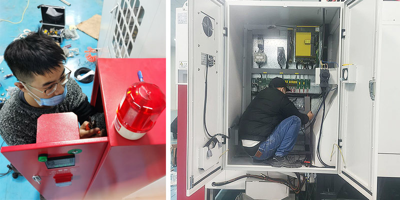 立式加工中心機床滅火裝置