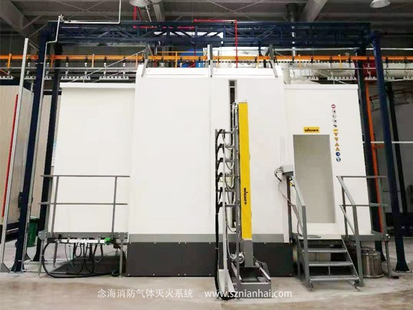工業涂裝噴漆生產線氣體消防系統