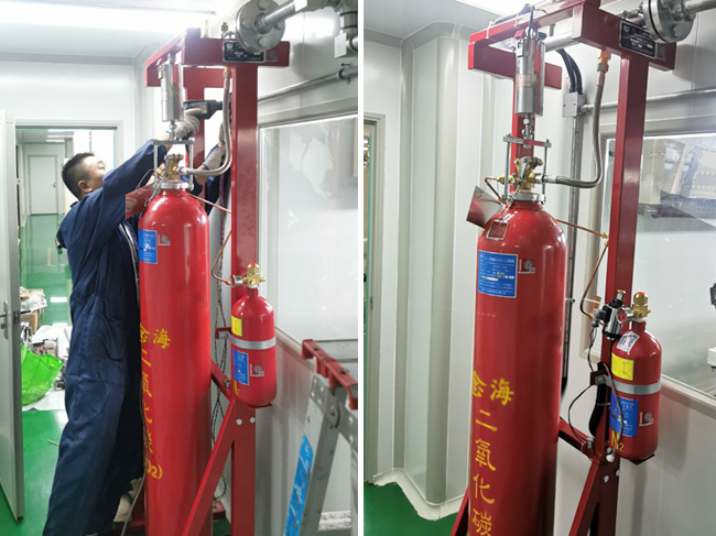 涂布機滅火裝置安裝