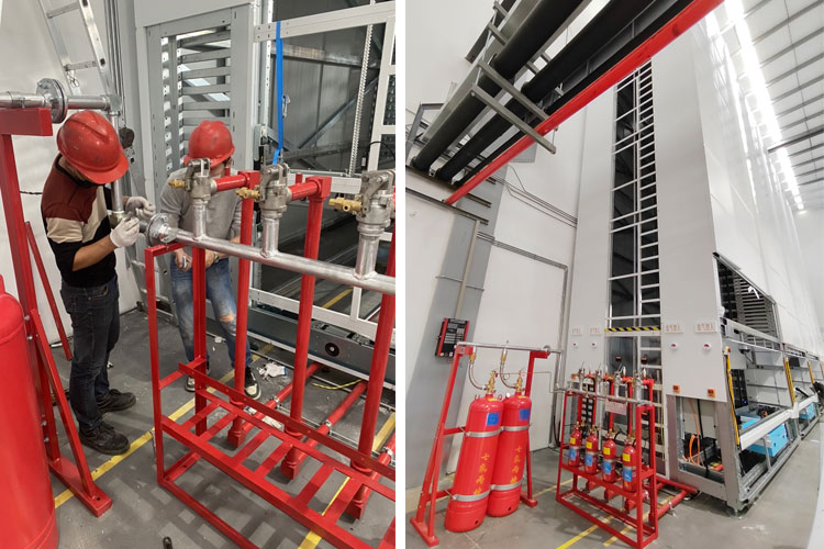立體貨柜七氟丙烷滅火系統