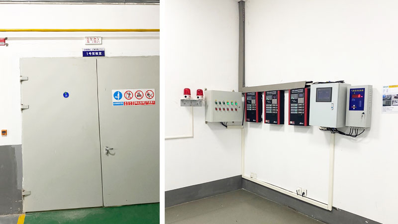 汽車發動機實驗室七氟丙烷滅火系統