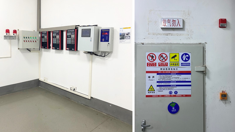 發動機實驗室氣體滅火系統